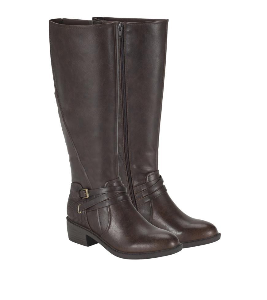 Baretraps Wide Calf Boots | Women Stratford Wide Calf Riding Boot Dark Brown